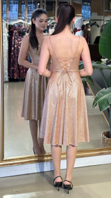 İndirimli Bakır Simli Abiye 95157 - 2