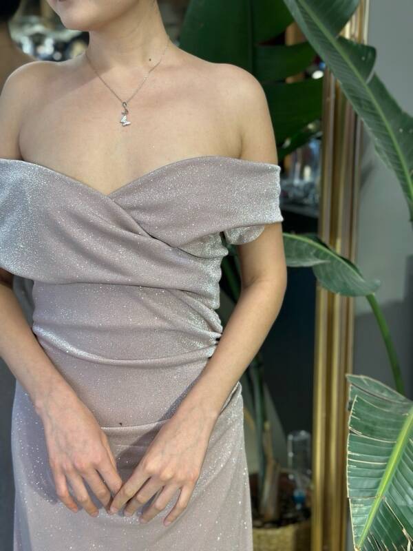 İndirimli Simli Abiye 95149 - 2