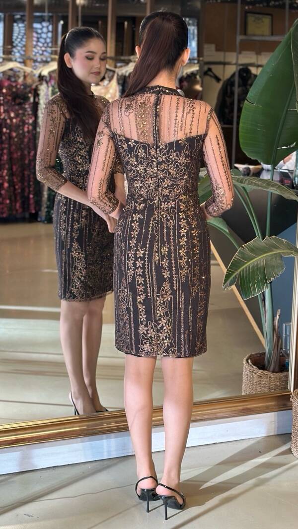 İndirimli Simli Abiye 95172 - 2