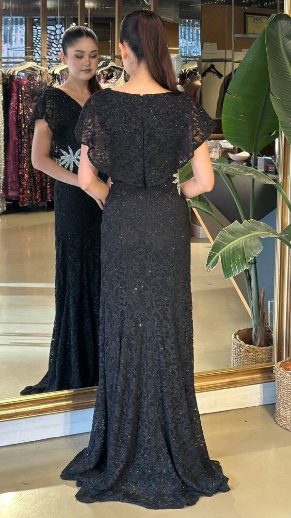 İndirimli Simli Abiye 95176 - 2