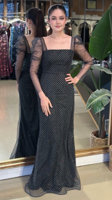 İndirimli Simli Abiye 95193 - abiyeniall