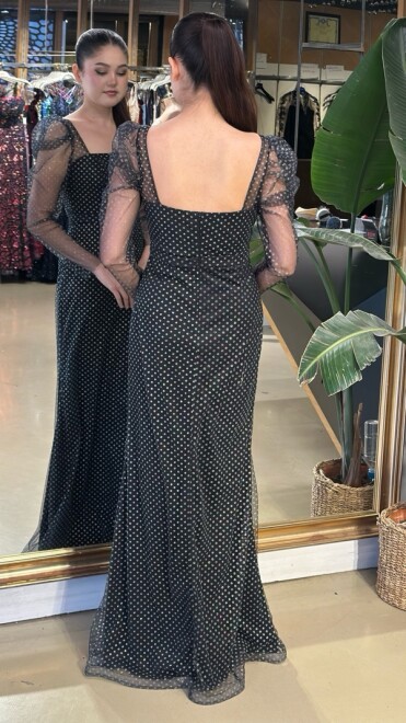 İndirimli Simli Abiye 95193 - 2