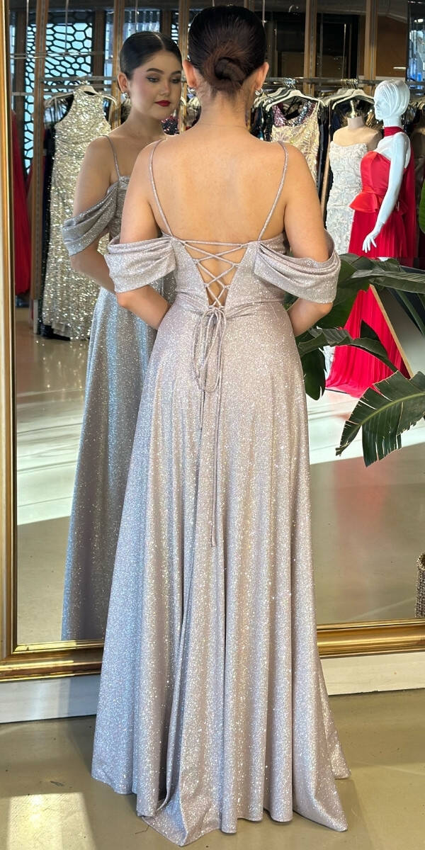 Rose Simli Uzun Abiye Elbise 7633 - 2