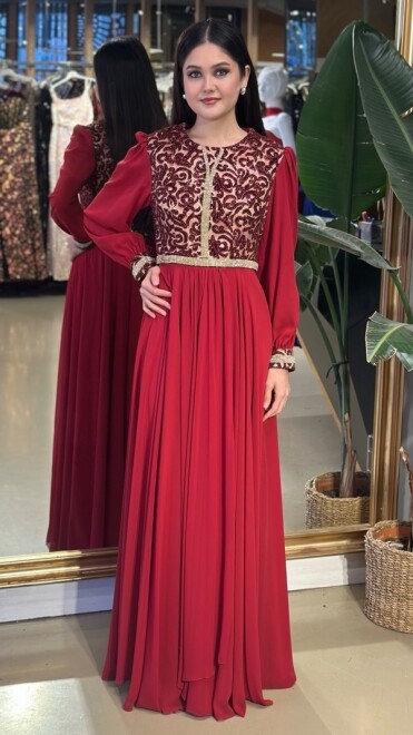 Şifon Abiye 95050 - abiyeniall